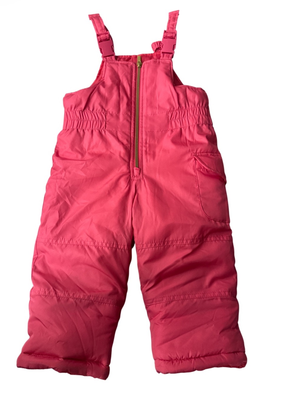 Carter’s Children's Insulated Pink Snow Ski Overalls Front Zip - Size 2T